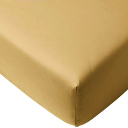 DRAP-HOUSSE JERSEY MOUTARDE...